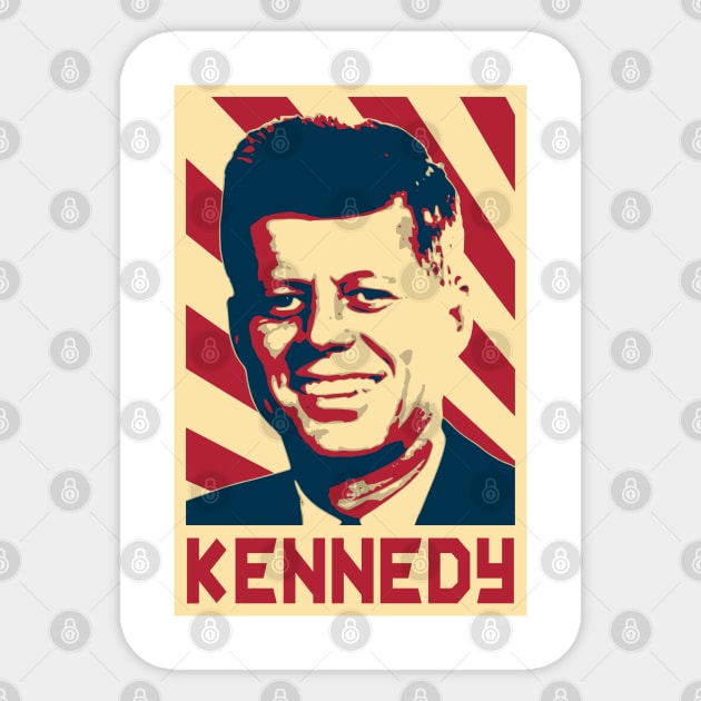 Kennedy Retro Propaganda Sticker by Nerd_art